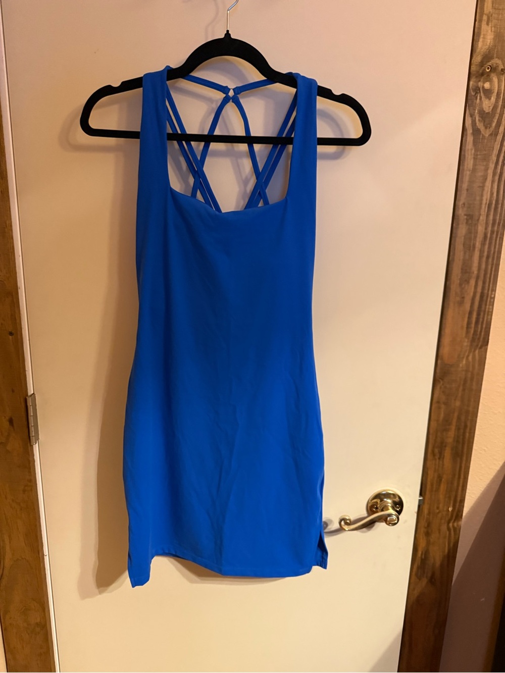 BuffBunny Royal Blue Strappy-Back Tank Dress